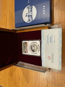 Strieborná zberateľská minca SILVER PANDA 1oz proof PF70