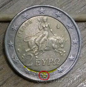 2 Euro 2002 Grécko ,,S´´- Star - ražba Finland. X11