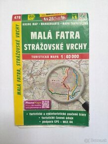 Turistická mapa Malá Fatra a Strážovské vrchy