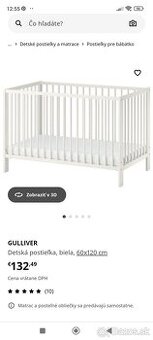 Detska postielka IKEA Gulliver