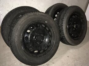 Plechové disky Škoda + pneu 205/55 r16