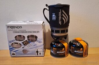 Kempingový varič Jetboil + ešus Frendo