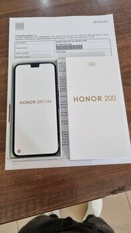 HONOR 200 LITE 5G 8/256GB,cyan,nepoužitý,záruka  2r