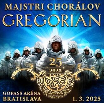 GREGORIAN – Majstri chorálov 01.03. Bratislava

