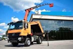 8825 MB Actros 1841- 4x4 – Sklápěč S3 + HR-Palfinger PK 2300 - 1