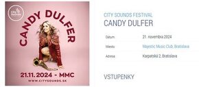 Predám dve vstupenky na candy dulfer