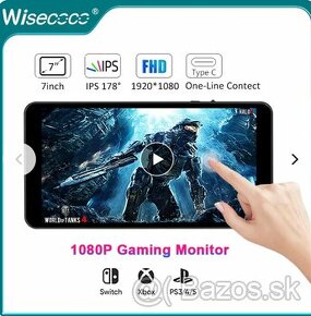 7 Inch 1920x1080 FHD Portable Monitor Touch IPS