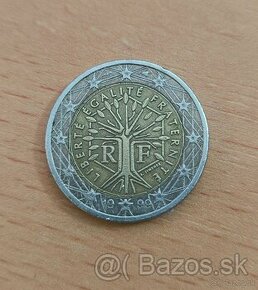 2 Euro Minca Francúzsko 1999