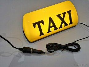 Taxi transparent - 30cm x 13cm - Magneticky