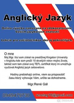 VYUČOVANIE ANGLICKEJ KONVERZÁCIE DOUČOVANIE ONLINE