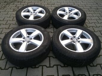 Elektrony VW Tiguan 5x112 r17, letne pneu. 235/55 R17 - 1