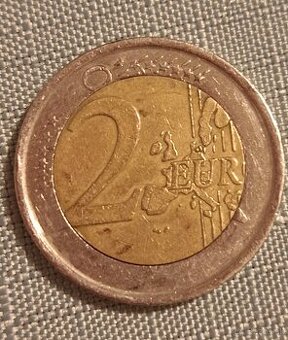 Španielsko 2€ ,,rare" chyboražba 1999r