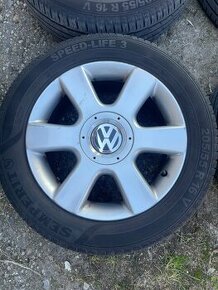 5x112 r16 elektróny VW + letné 205/55 r16 Semperit