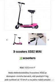 ELEKTROKOLOBEŽKA X-scooters XS02 MiNi