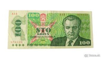 Československo - 100 korun - 1989 - 1