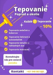 ✅ Tepovanie