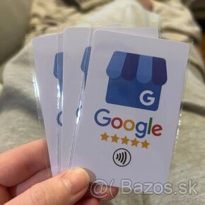 NFC Google Review karta pre vaše 5 hviezdickove recenzie