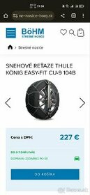 thule konig easy fit CU9 snehové reťaze 12 sekundové - 1