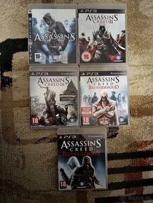 Predám ASSASSINS CREED hry na PlayStation 3 - PS3