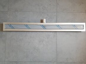 Žľab do kúpeľne 120 cm, Gelco, nerez, sprcha