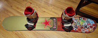 Snowboard doska Burton King 155 cm s viazaním Burton Custom