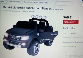 Detské elektrické autíčko Ford Ranger