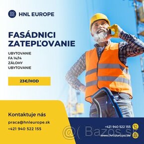 Fasády/ zatepľovanie / Nemecko / 23€ na hodinu