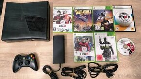 Xbox 360 Slim 500GB + 7 originálnych hier