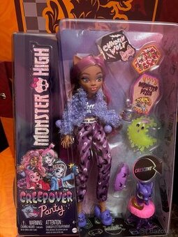 Bábika Monster High Creepover Party Clawdeen Wolf with Pet