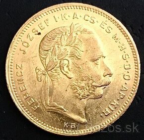 8 Zlatník/20 Frank 1878 KB FJI - 1