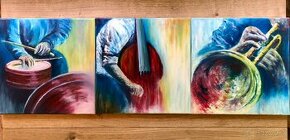 Maľba na plátne - triptych