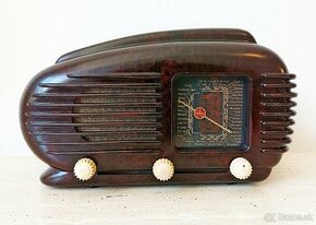 Art Deco starožitné rádio Talisman se želvinovým vzorem - 1