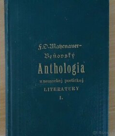 Kniha - Anthologia r.vydania 1890 diel prvý - 1