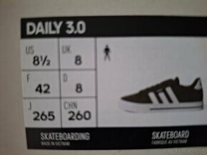 Adidas Daily 3.0. Veľkosť 42 - 1