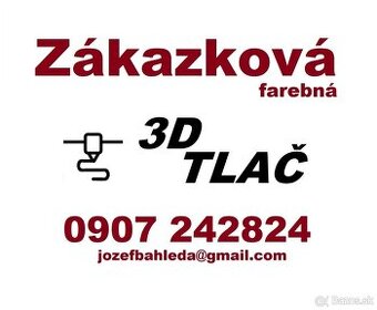 Zákazková a kusová 3D tlač + modelovanie.