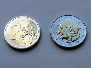 2 eurovu pamätnú mincu Alexandra Dubčeka - 1