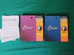 Elixir Nanoweb Gitarové struny (Guitar Strings)