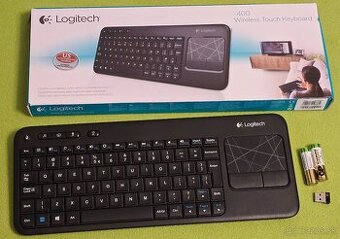 Bezdrôtová klávesnica Logitech K400r s touchpadom - 1