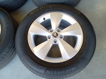 4ks letne ALU 5x112 R17 6,5J ET38 Original SKODA KODIAQ