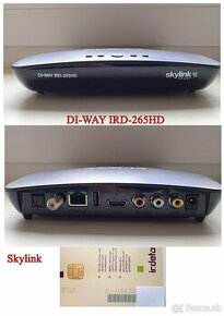 Skylink karta CZ region + DI-WAY IRD-265 HD