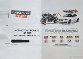 Poukaz na tréning školy šmyku