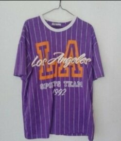 baseballové tričko s nápisom LA (NOVÉ) NEW YORKER vel. uni - 1