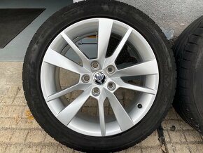 5x112 R17 original Škoda Octavia 3 TRIUS + letné pneu 6mm - 1