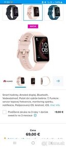 Smart hodinky Huawei FIT SE ružové