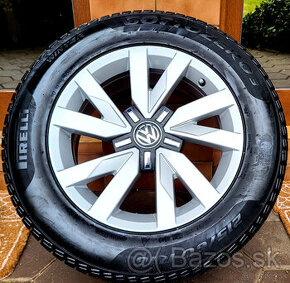 alu R16 5x112, zimné pneu 215/60, orig. VW Passat /+ Superb