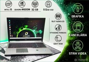 15,6" FullHD IPS FUJITSU CELSIUS H760, i5/Quadro M600M/32GB