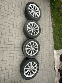 Predám originál Audi elktrony 5x112 + pneu 235/50 R18 - 1