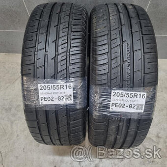 Letné pneumatiky 205/55 R16 GENERAL DOT4017