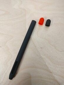 Apple Pencil 2 - Silikónové puzdro čierno červené