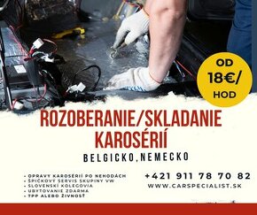 Pomocník na autoklampiarskej dielni - rozoberanie/skladanie